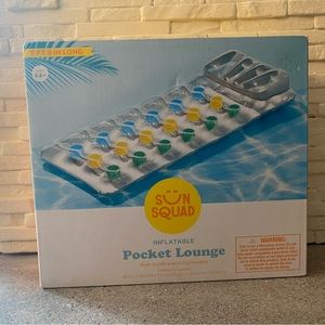 Pocket Pool Lounge Silver - Sun Squad - NIB